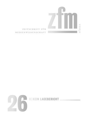 cover image of Zeitschrift für Medienwissenschaft 26
